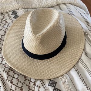 JCrew beach straw fedora